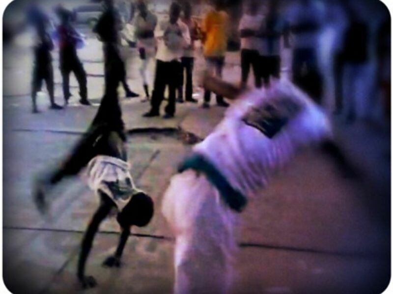 Congolese kids practicing capoeira