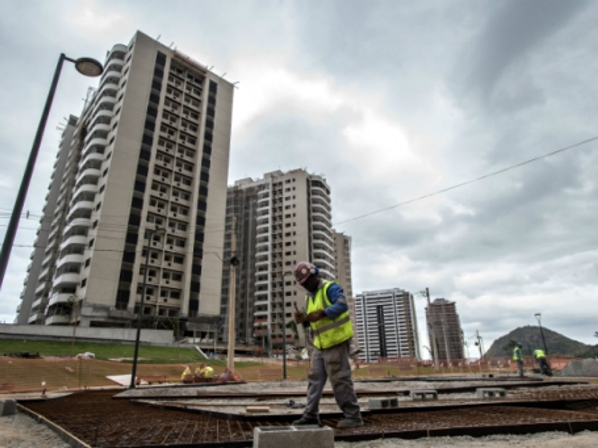 Construction site of the Olympic and Paralympic Village in Rio de Janeiro on July 21
