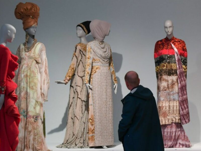 ''Contemporary Muslim Fashions'' Exhibit at the Museum Angewandte Kunst in Frankfurt.