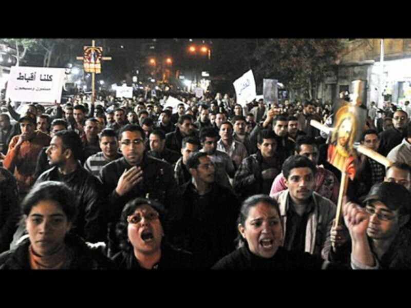Copts demonstrating
