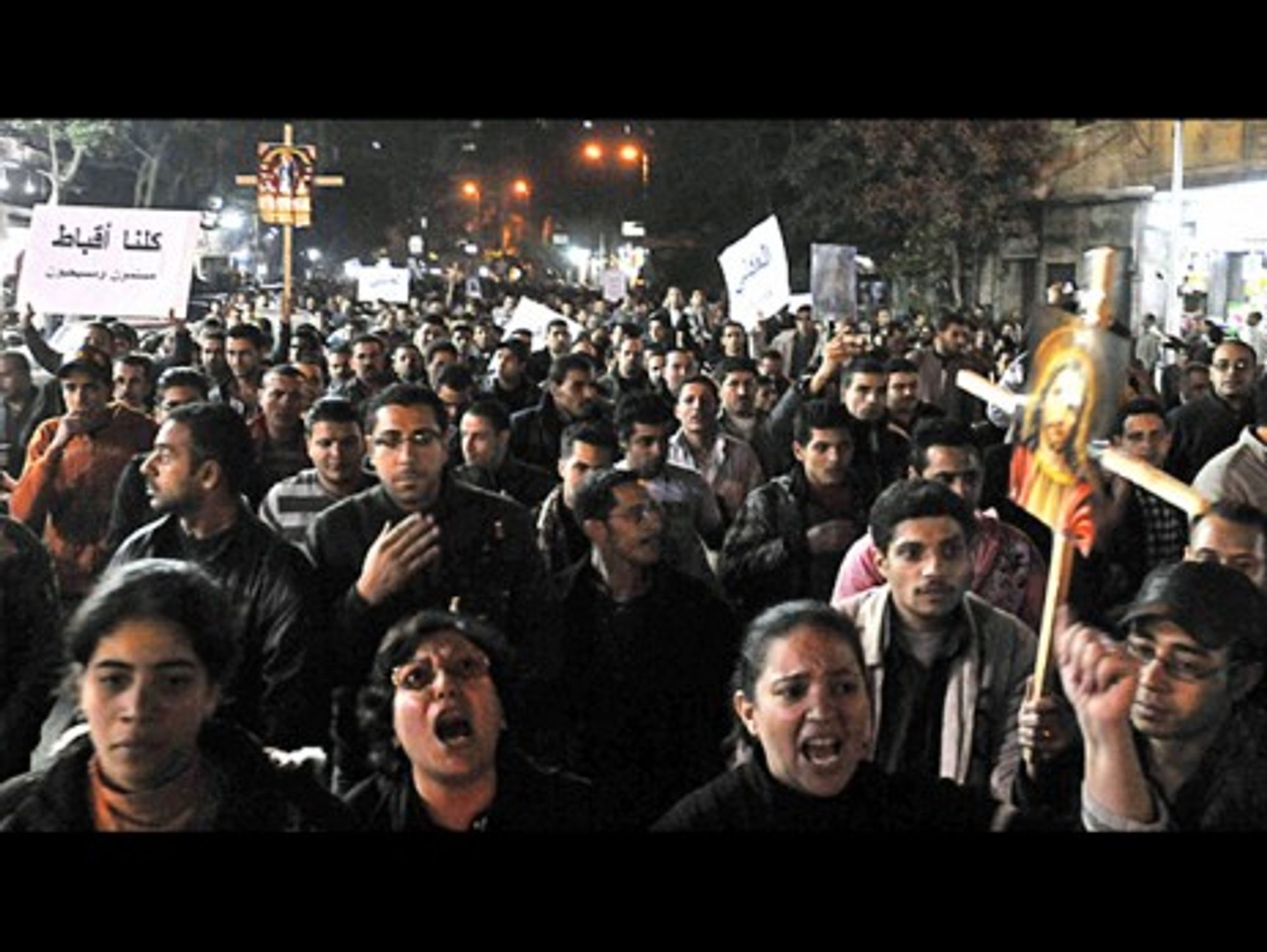 Copts demonstrating