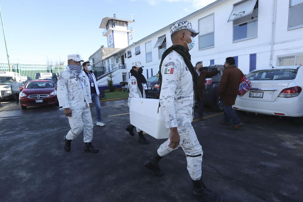 Coronavirus vaccines delivered in Mexico