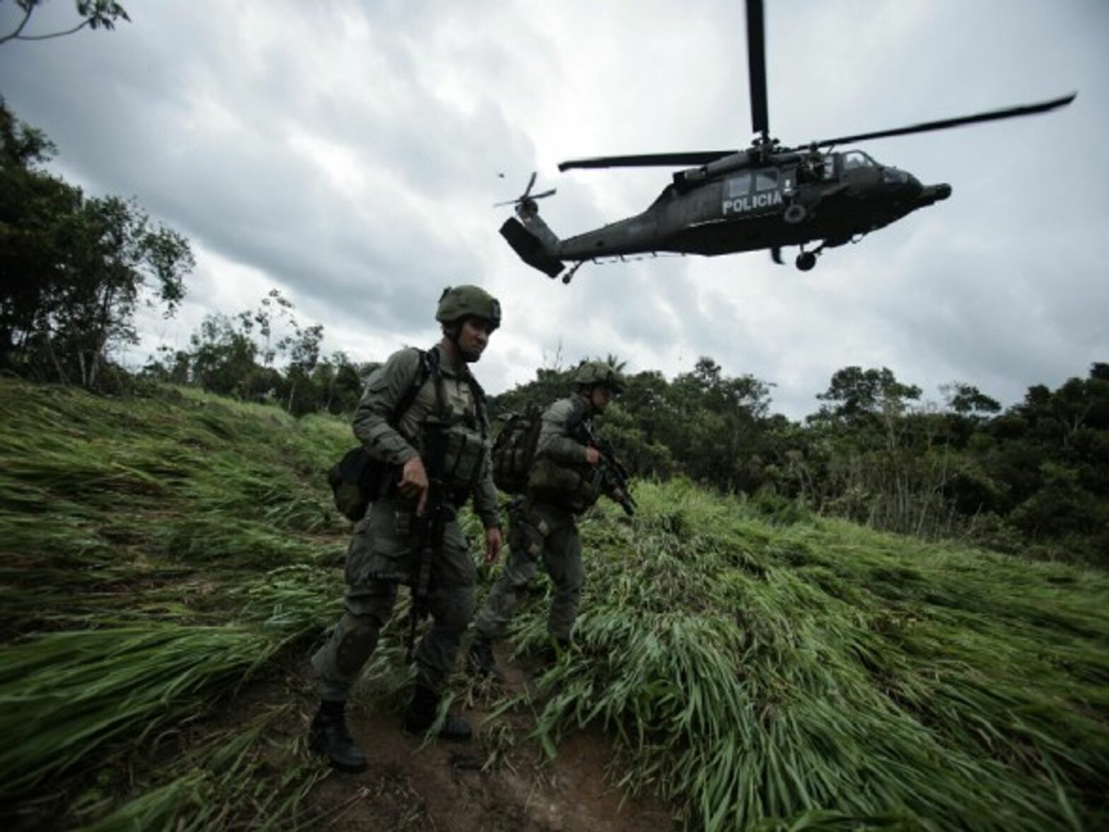 Counter-narcotics Police Raid in Colombia