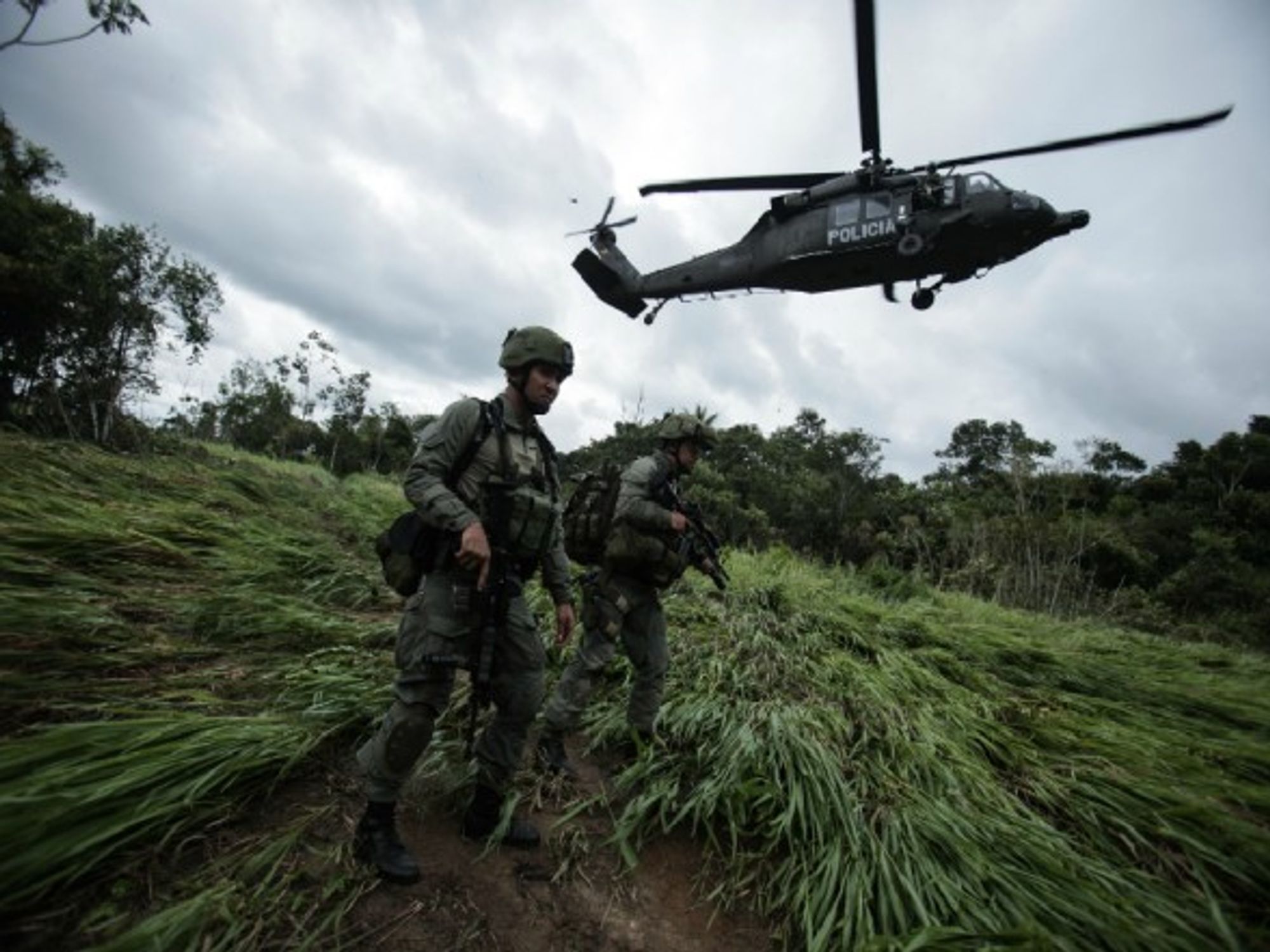 Counter-narcotics Police Raid in Colombia