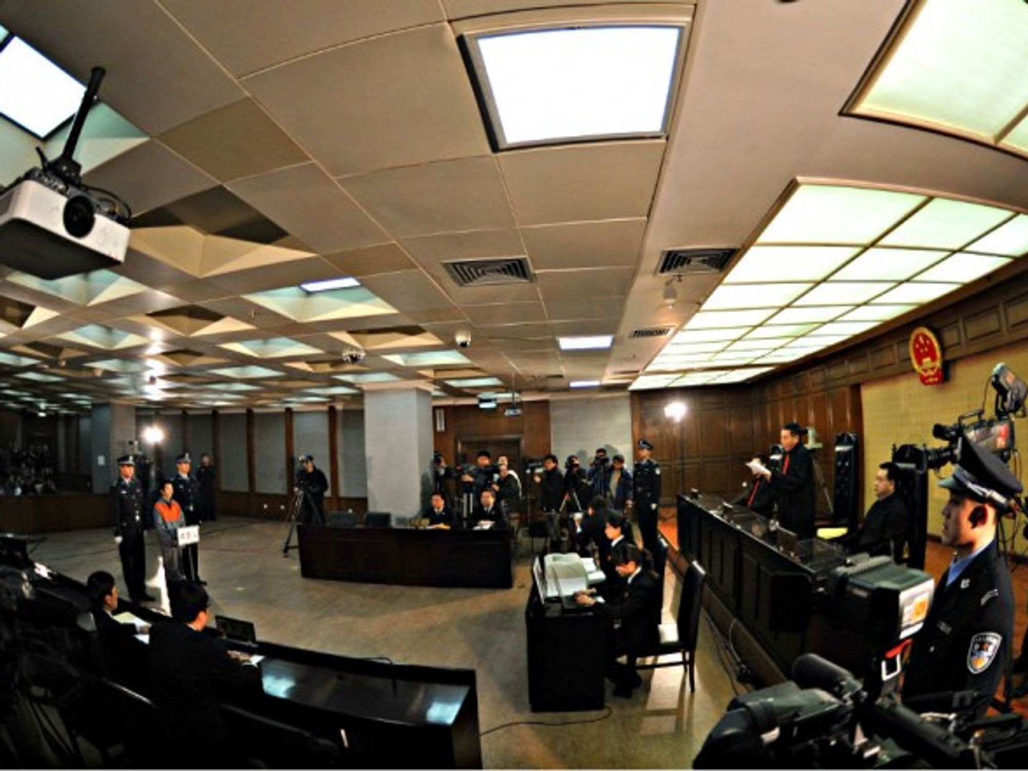 Courtroom scene, China