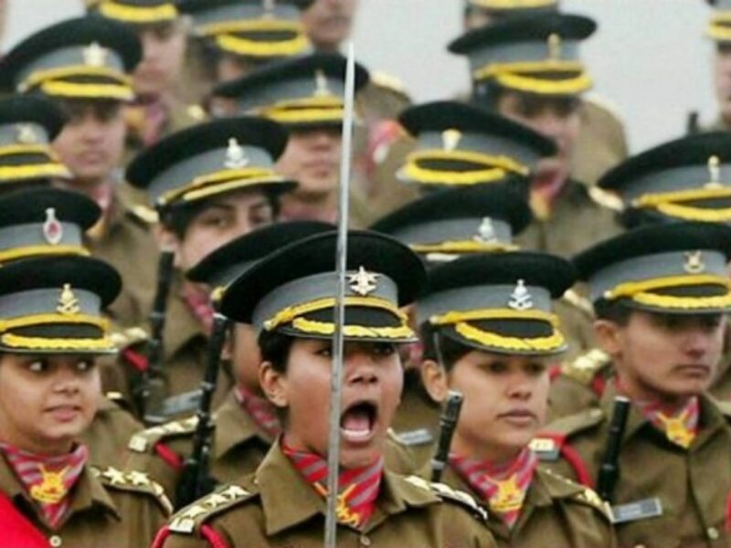 Cpt. Divya Ajith Kumar and her regiment
