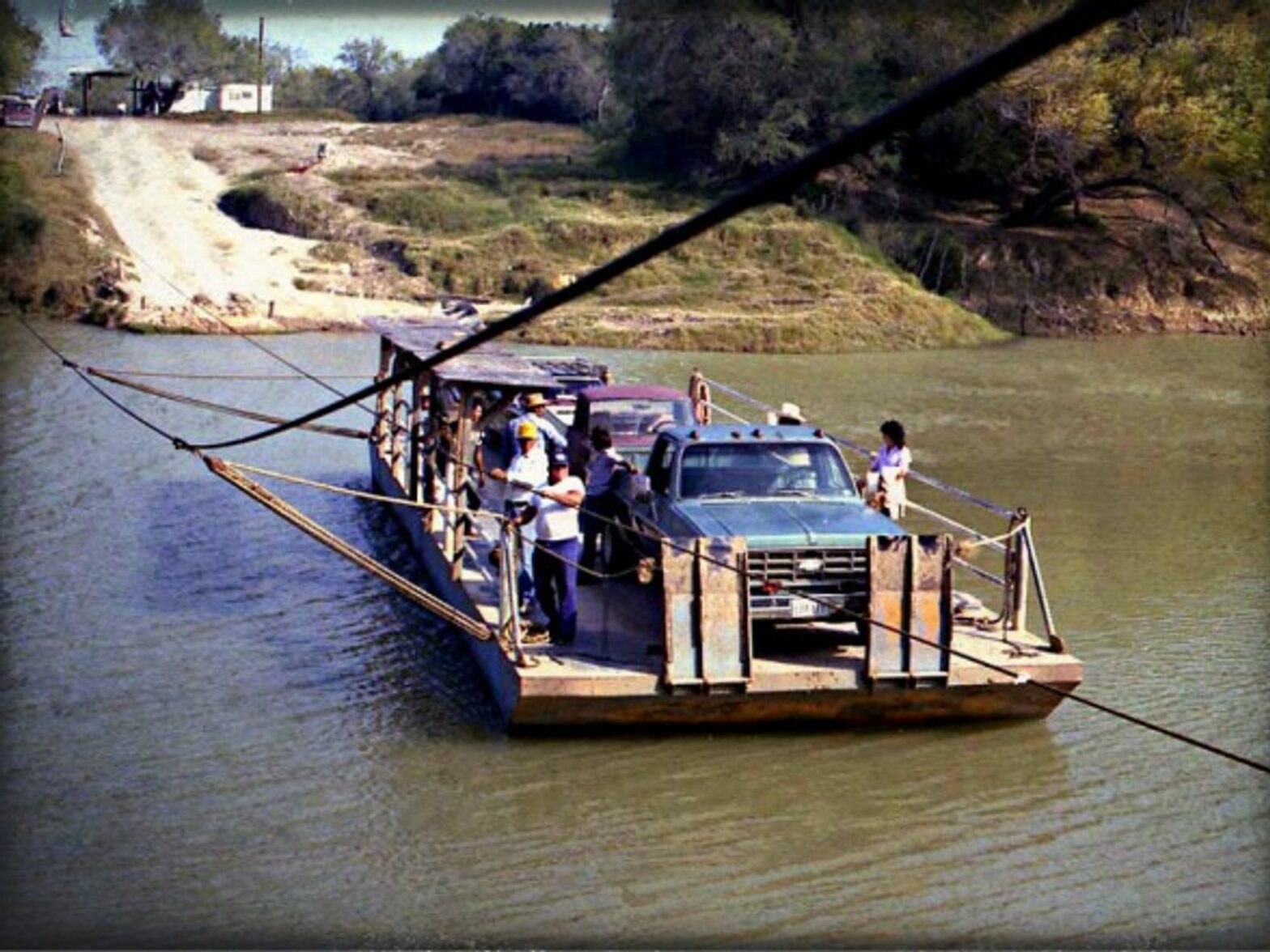 Crossing from Los Ebanos, Texas to Ciudad Diaz Ordaz, Mexico