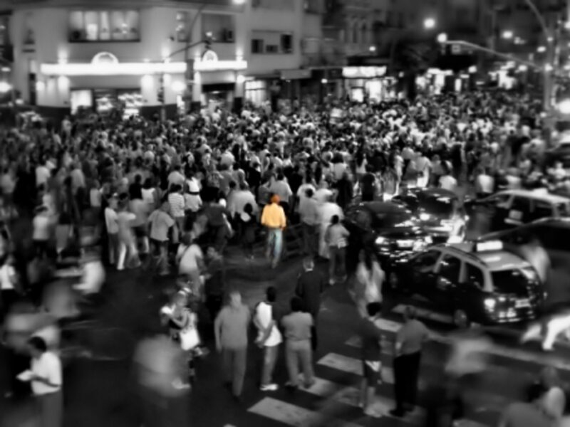Crowd in Buenos Aires