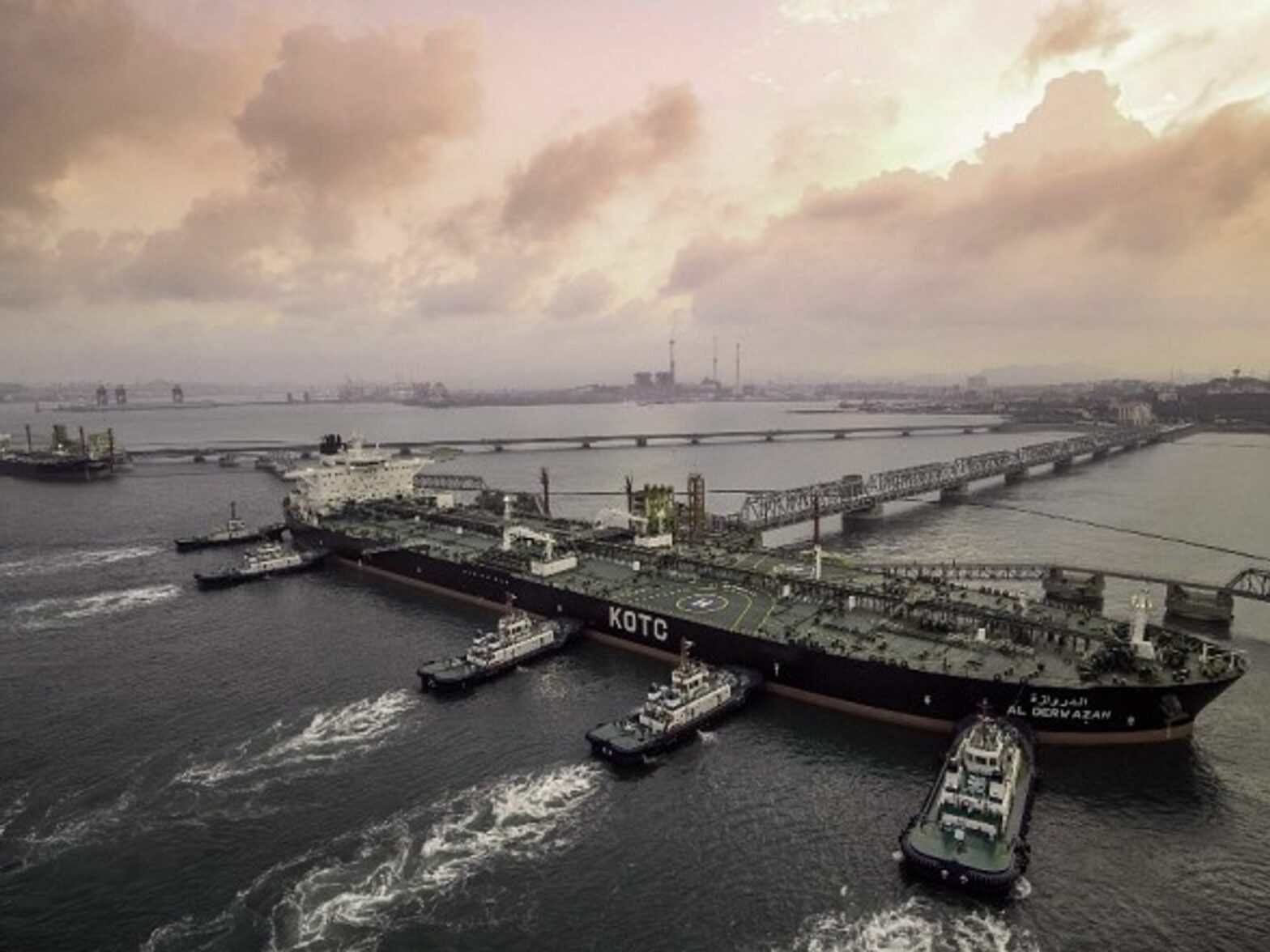Crude oil tanker in Shandong, China last year