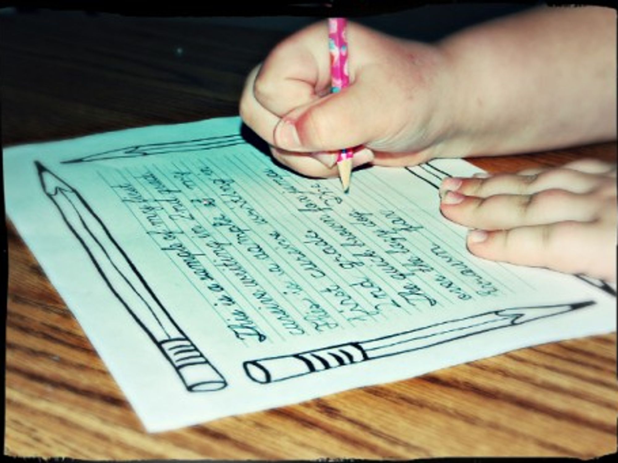 Cursive writing could use a hand