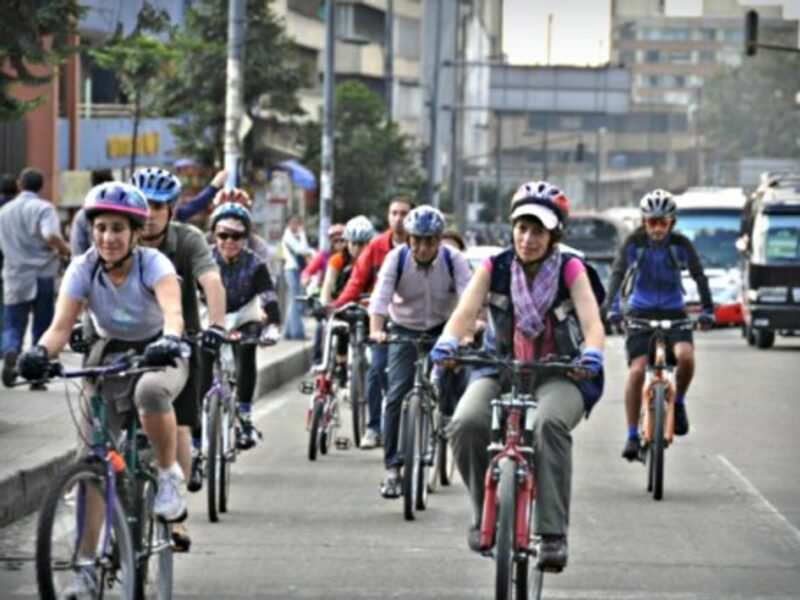 Cycling in Bogota