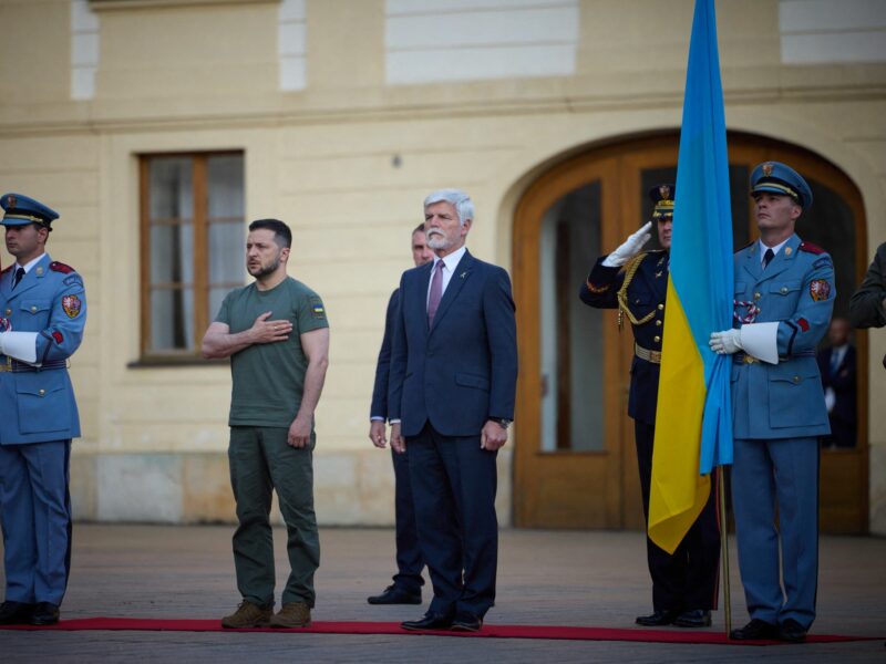 Czech President Petr Pavel with Volodymyr Zelensky