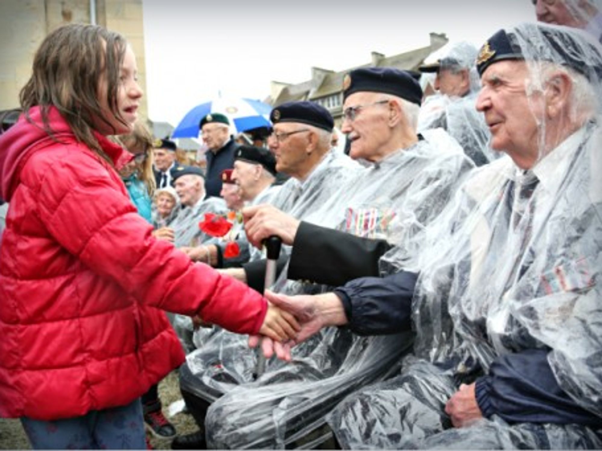 D-Day celebrations in Thury-Harcourt, Normandy, on June 4, 2014.
