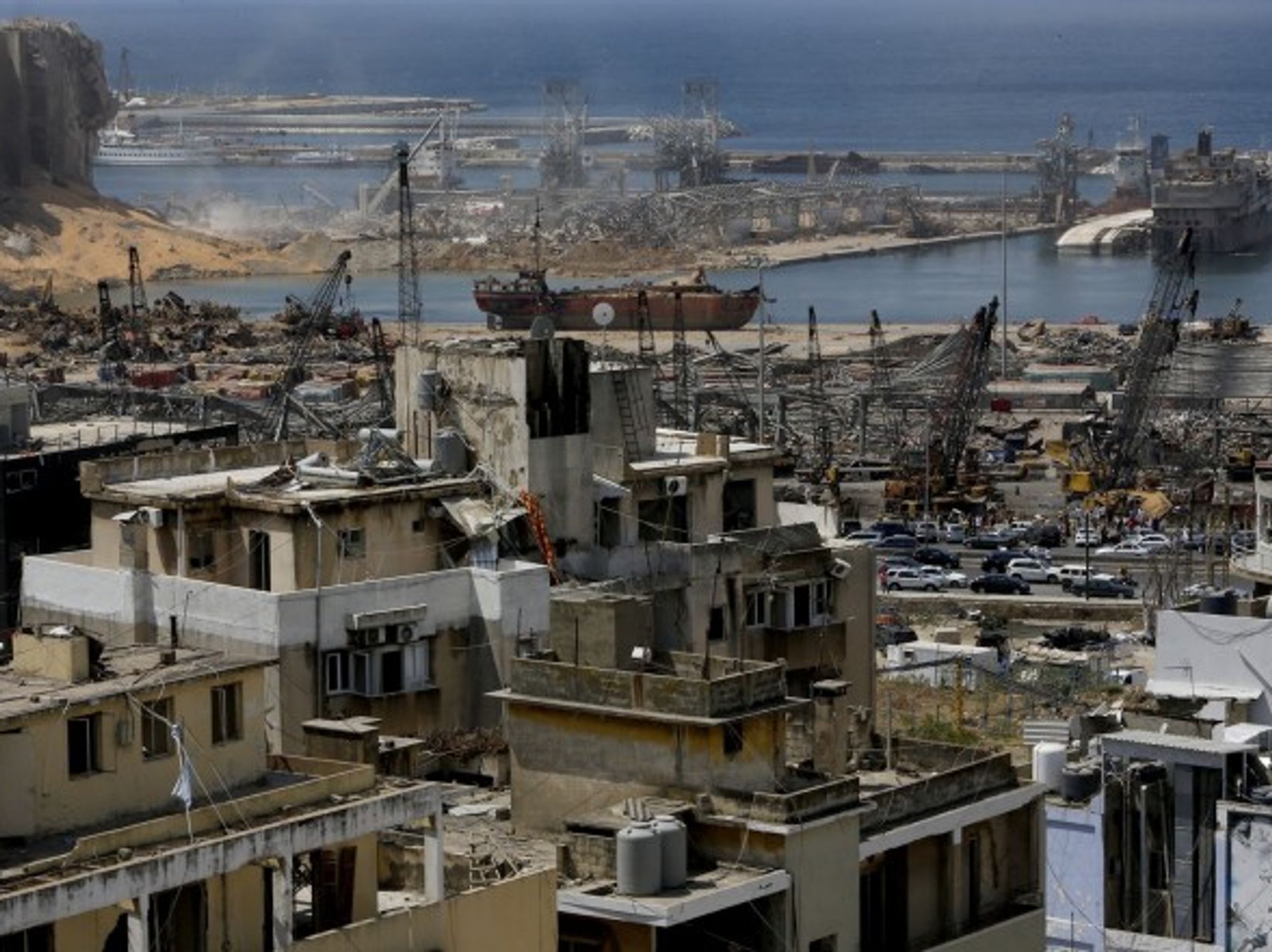 Damage in Beirut after the Aug. 4 double blast