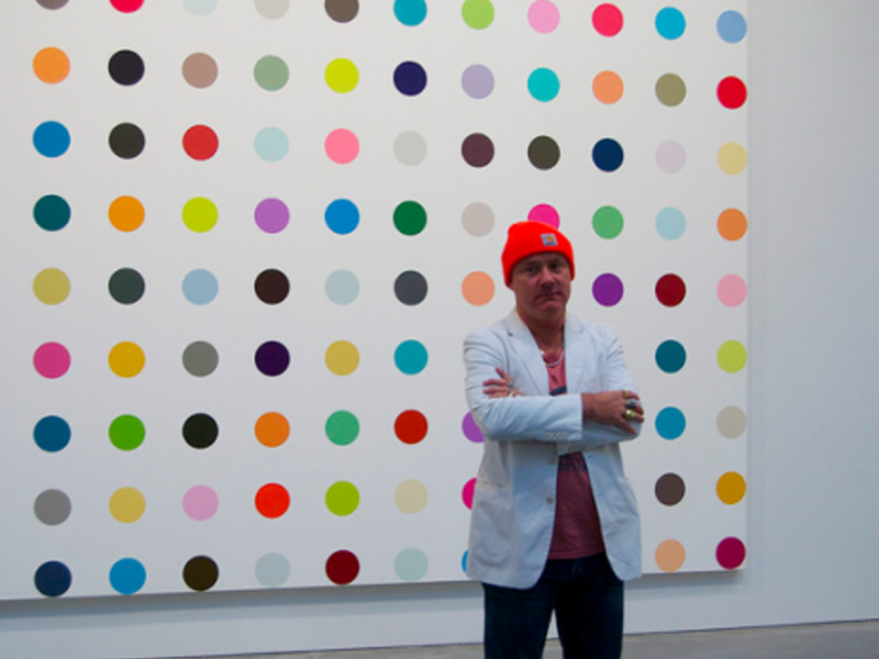 Damien Hirst is prolific...and other things (16 miles of string)