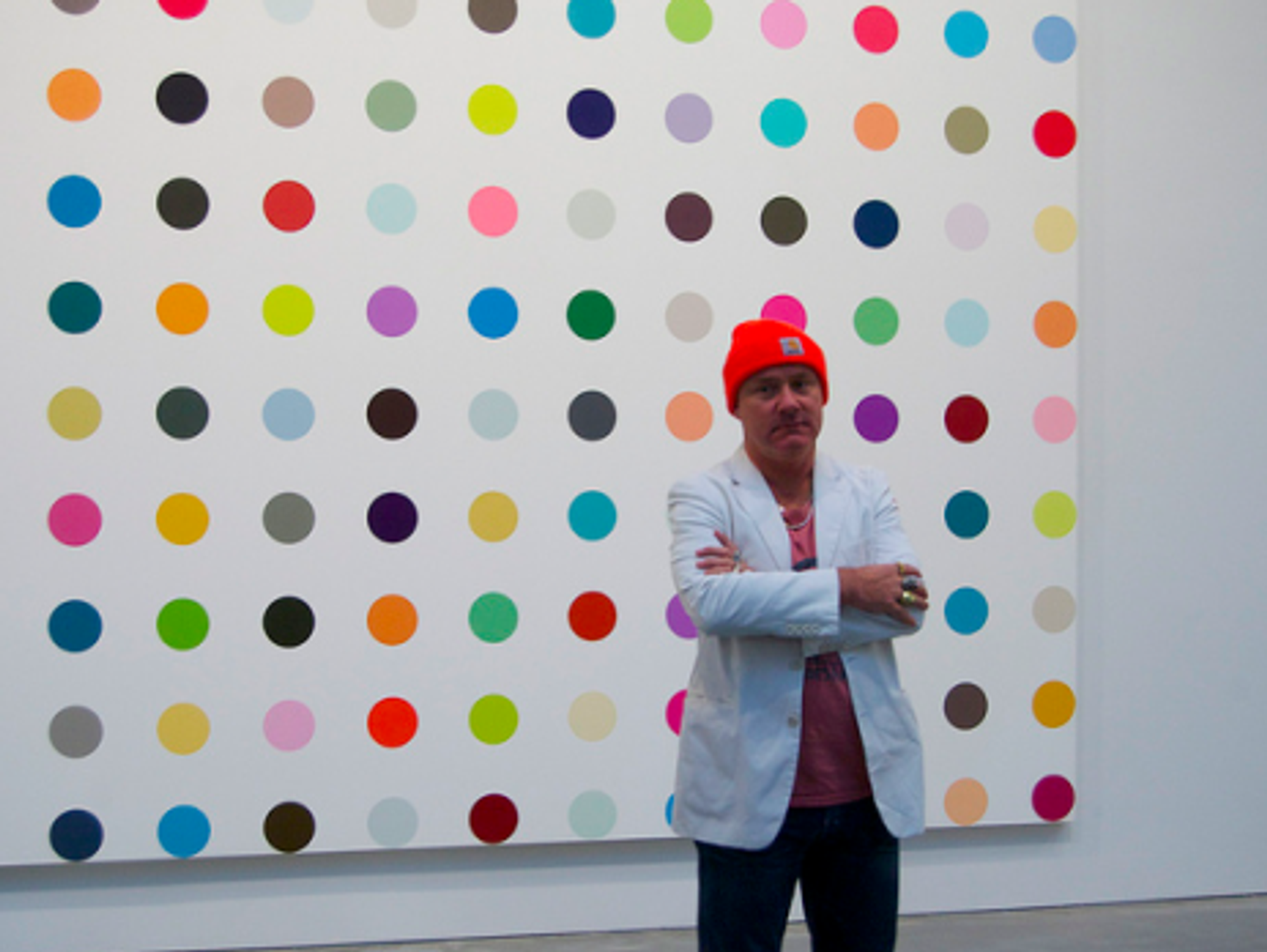 Damien Hirst is prolific...and other things (16 miles of string)