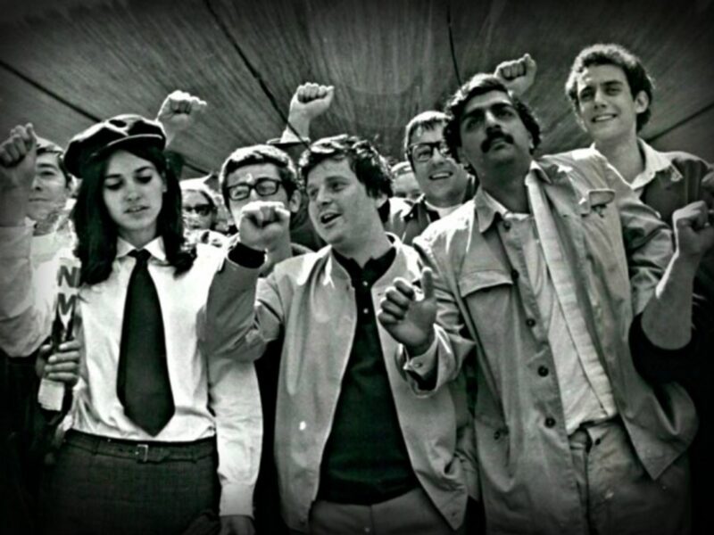 Daniel Cohn-Bendit (center) was eager to bring the issue of sex into the public arena.