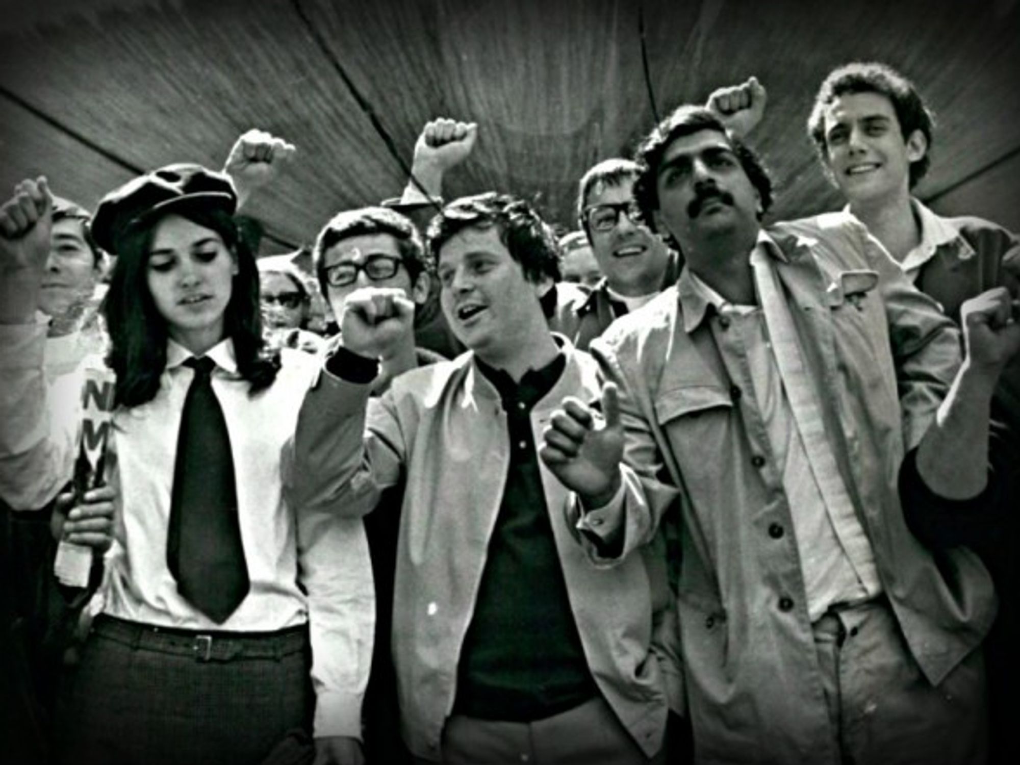 Daniel Cohn-Bendit (center) was eager to bring the issue of sex into the public arena.