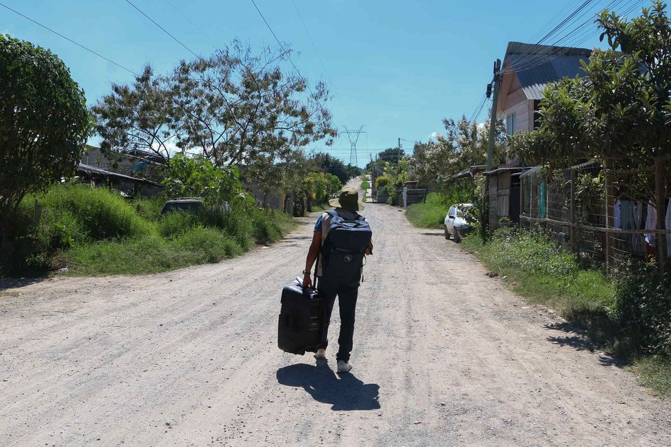 David Teliz Martínez also appears on radio shows and passes out flyers, calling on people to finish their elementary and middle school educations.