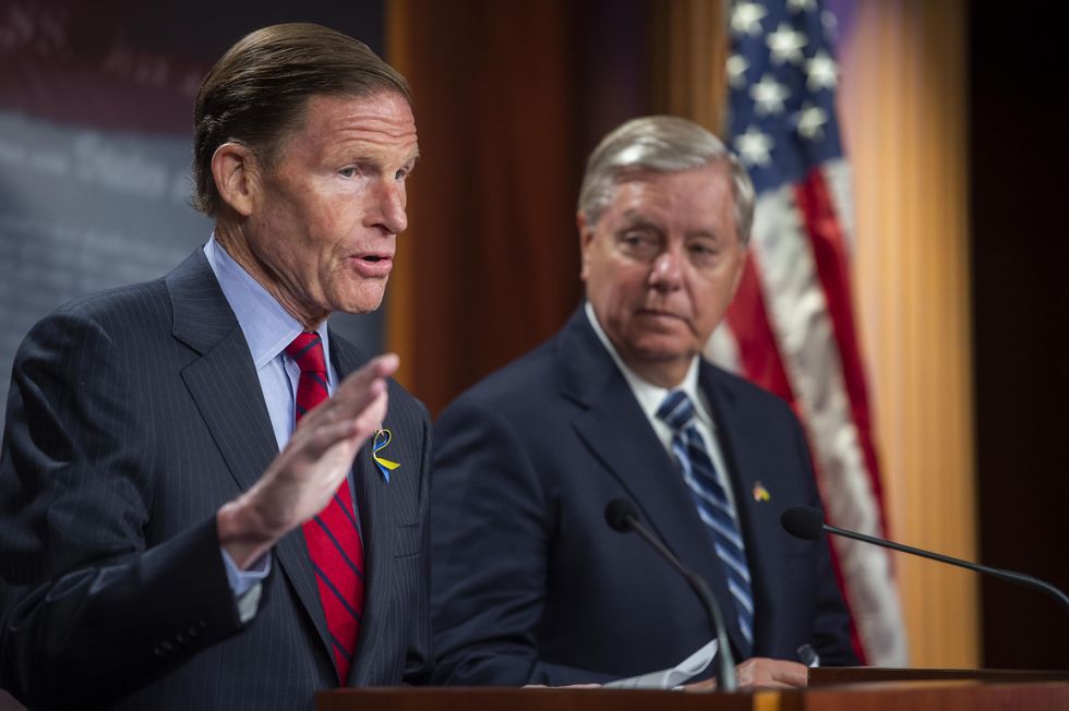 Democratic Senator Richard Blumenthal and Republican Senator Lindsey Graham