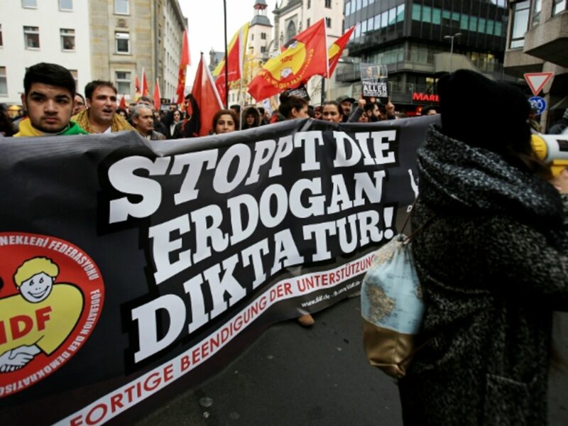 Demonstration of Kurds in Cologne, Germany, on Nov. 5
