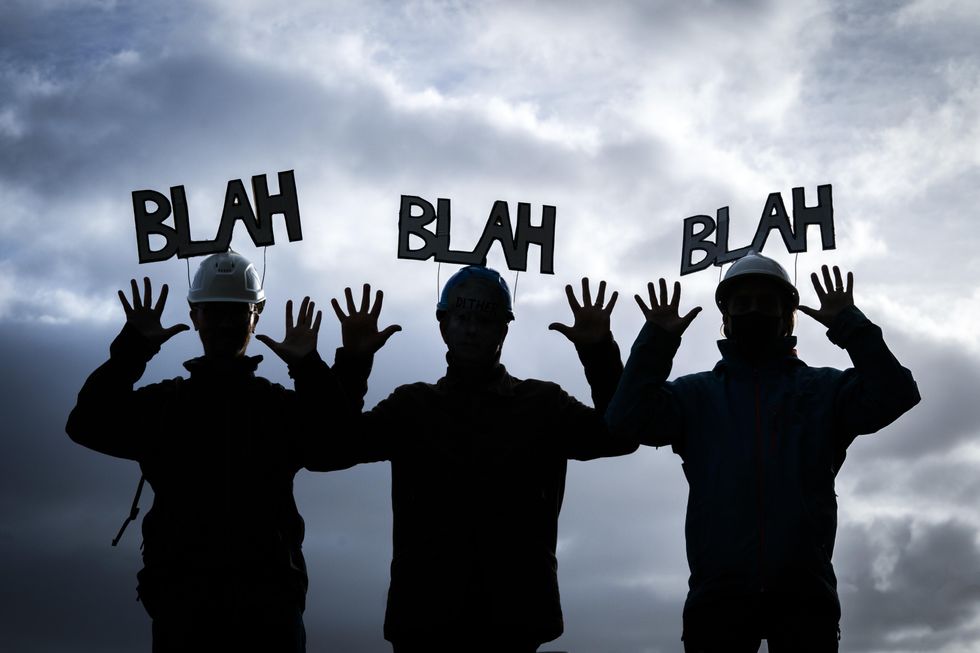 Demonstrators at last year's COP26 Climate Summit in Glasgow