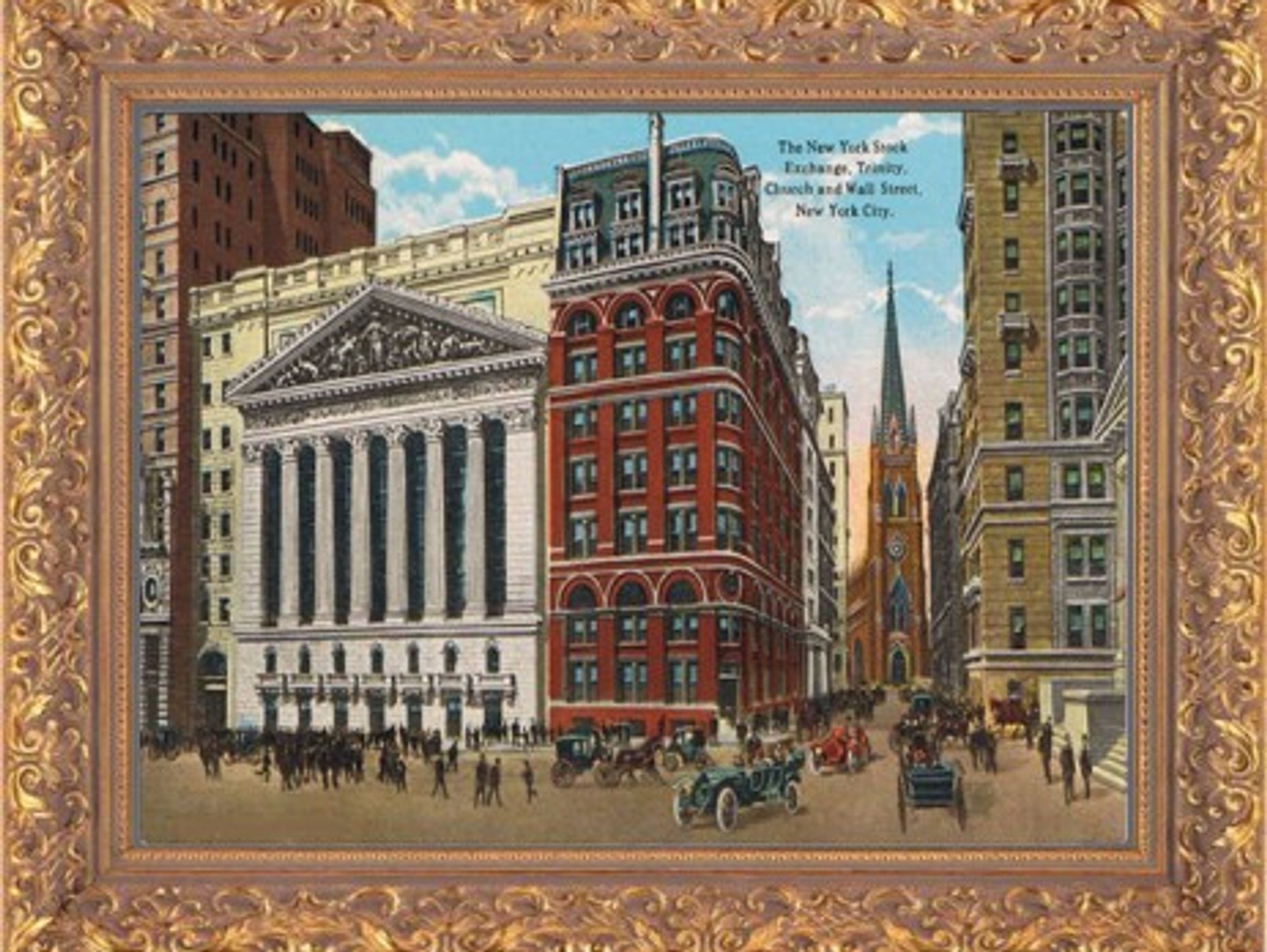 Depiction of the New York Stock Exchange, 1909 (Moses King)