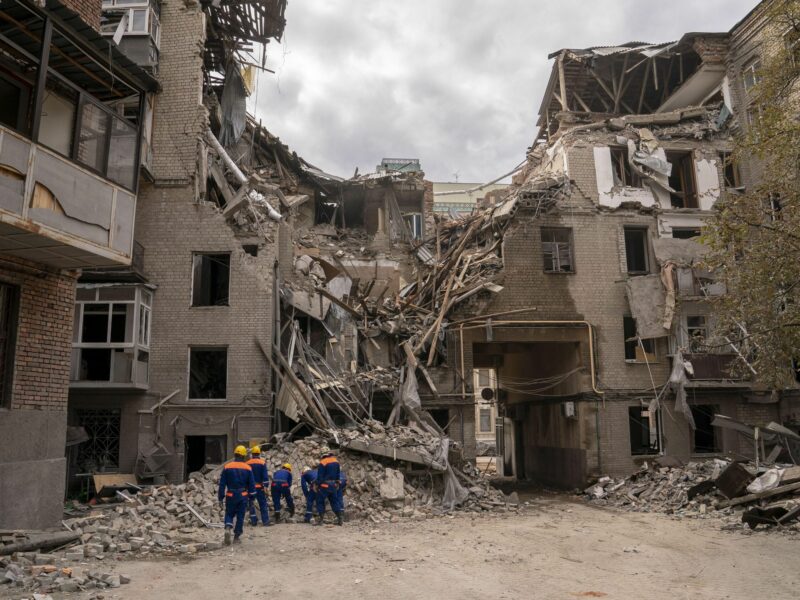Destroyed building Kharkiv