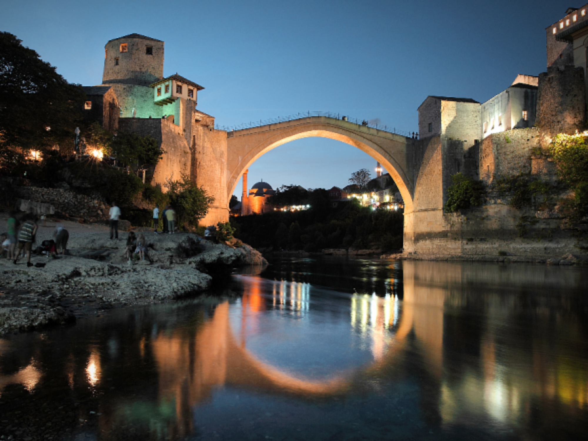 Destroyed in 1993, Mostar's bridge was rebuilt in the early 2000s