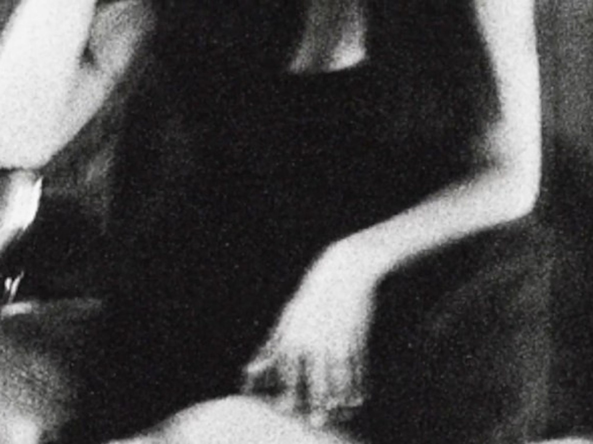 Detail from Woman in a bar of Stanley Greene