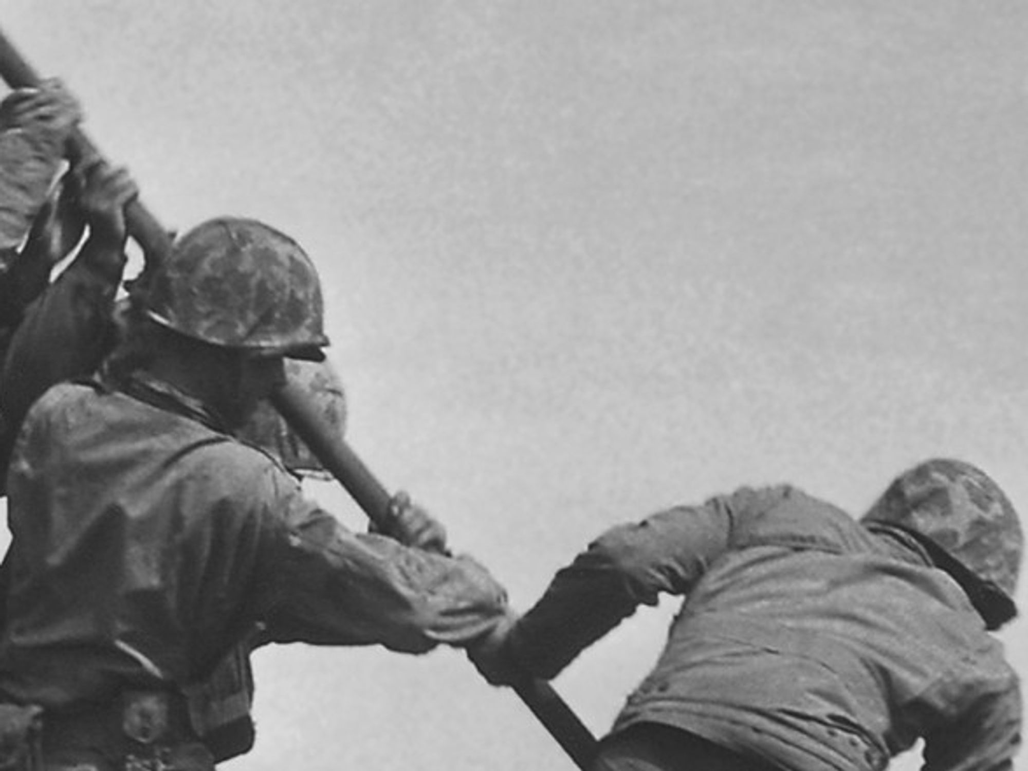 Detail of photograph by Joe Rosenthal