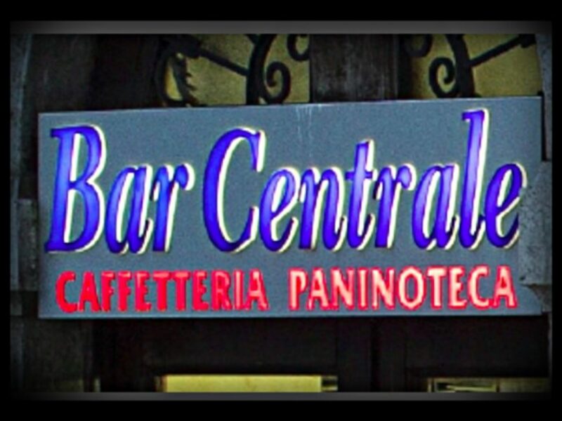 Detail of photograph of the Bar Centrale in Molise