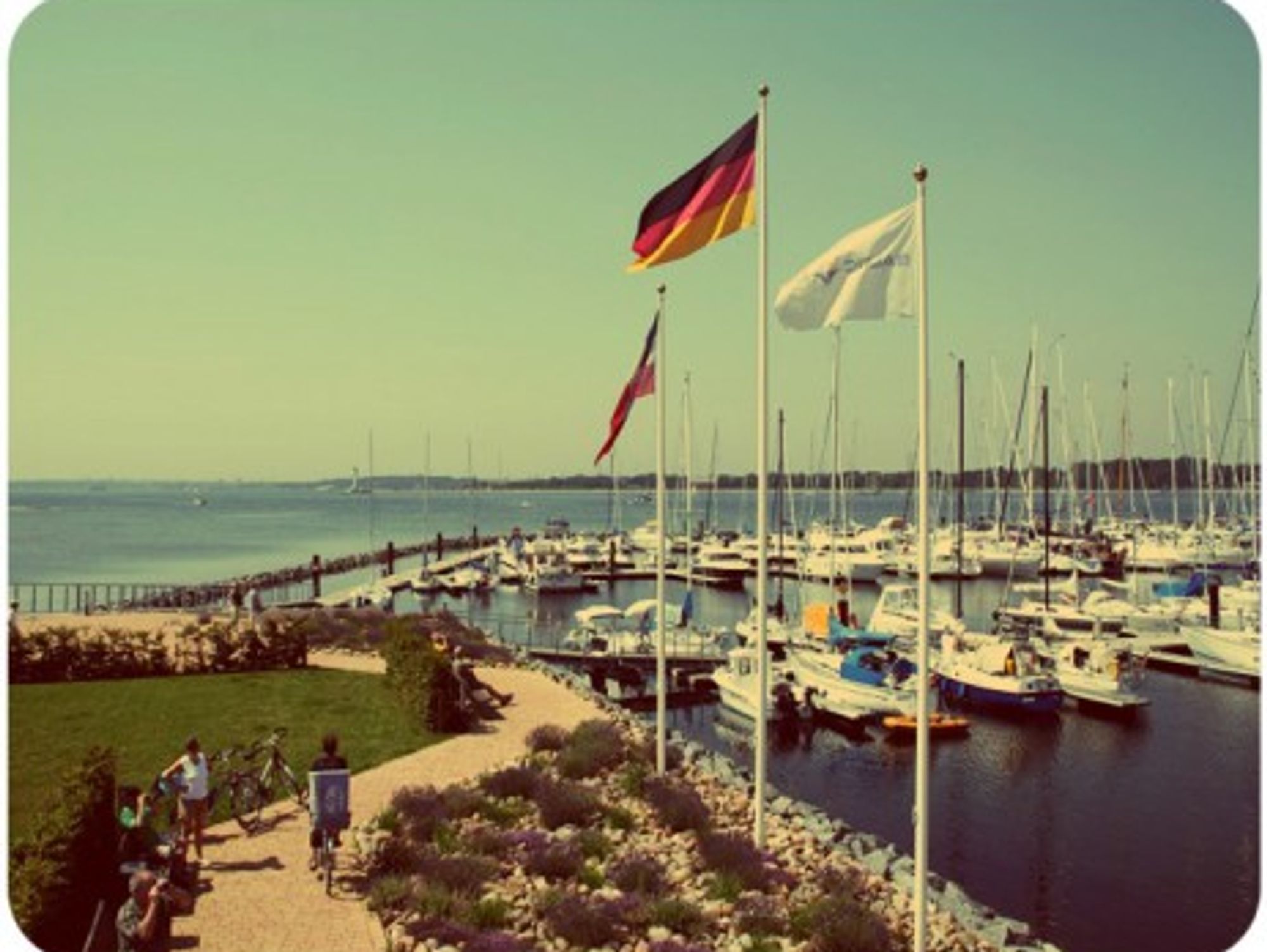 Die Marina Baltic Bay in Laboe, northern Germany