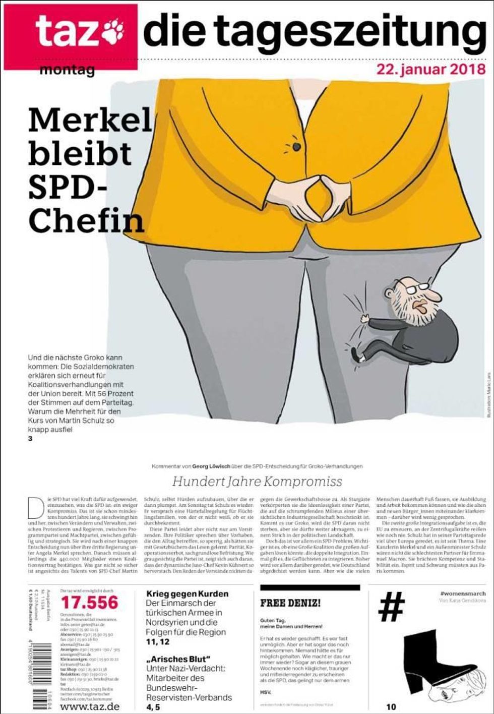 Die Tageszeitung, 01/22/2018