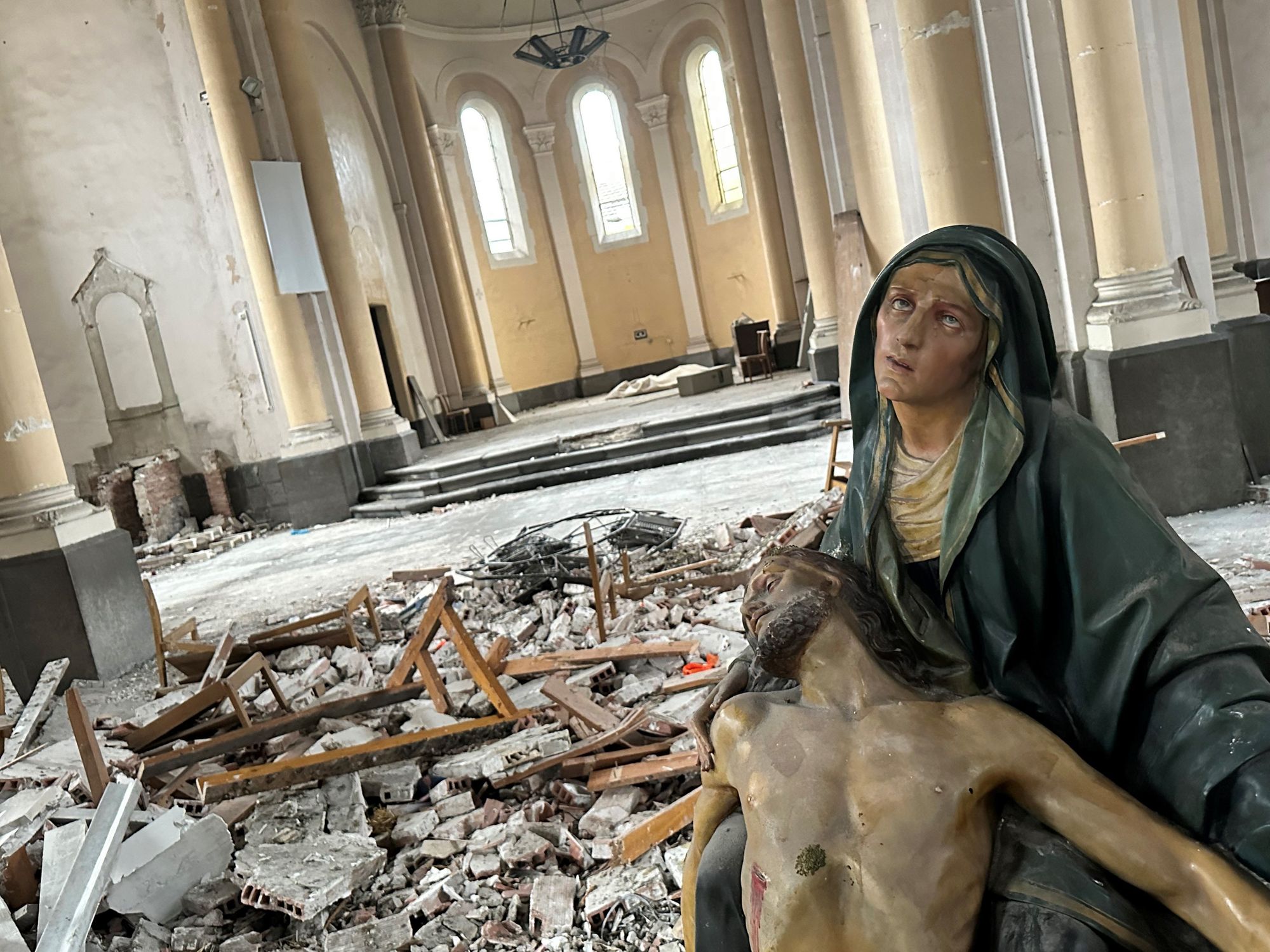 Dilapidated church in Le Teil, southern France