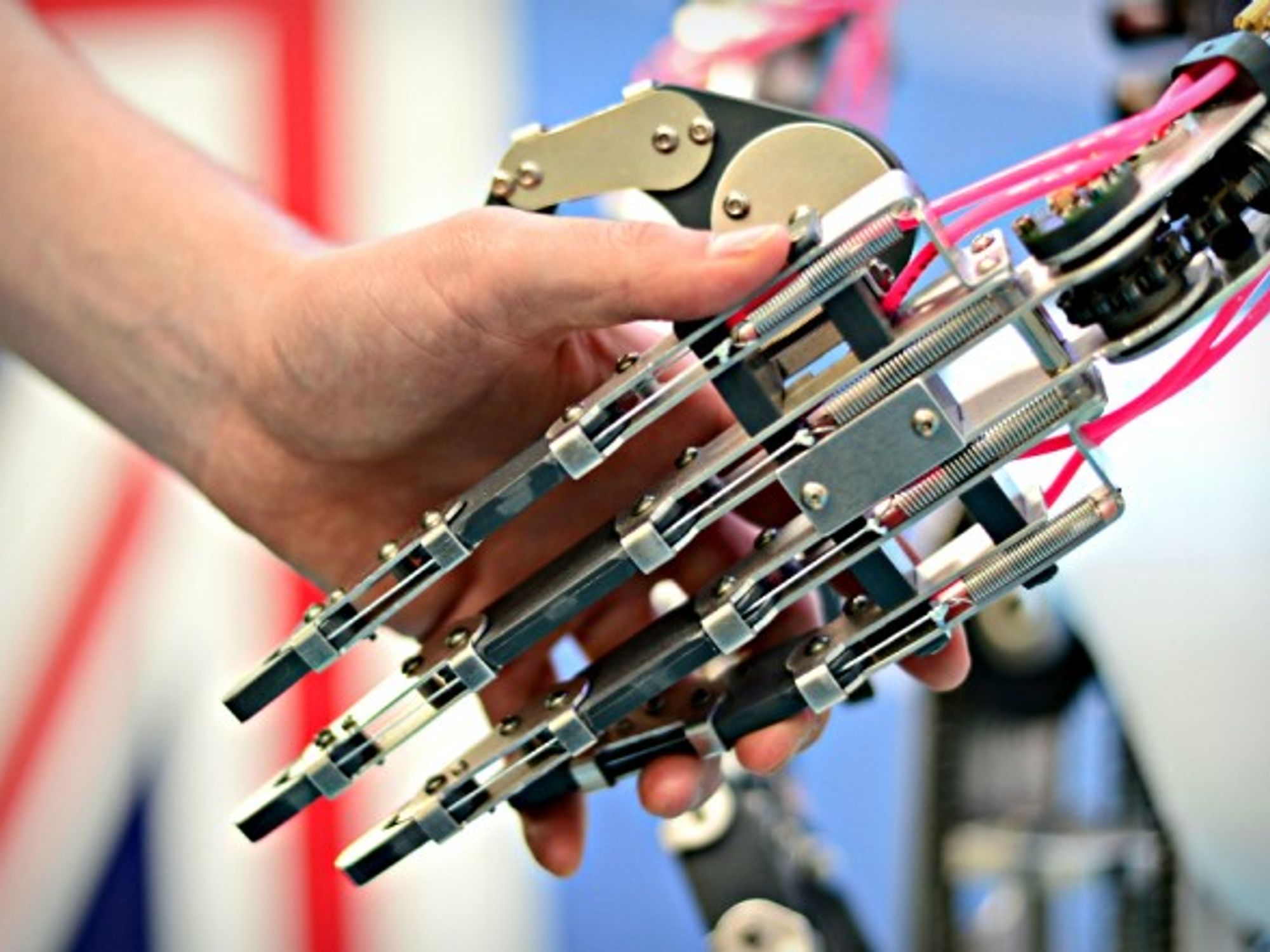Doing the robot handshake