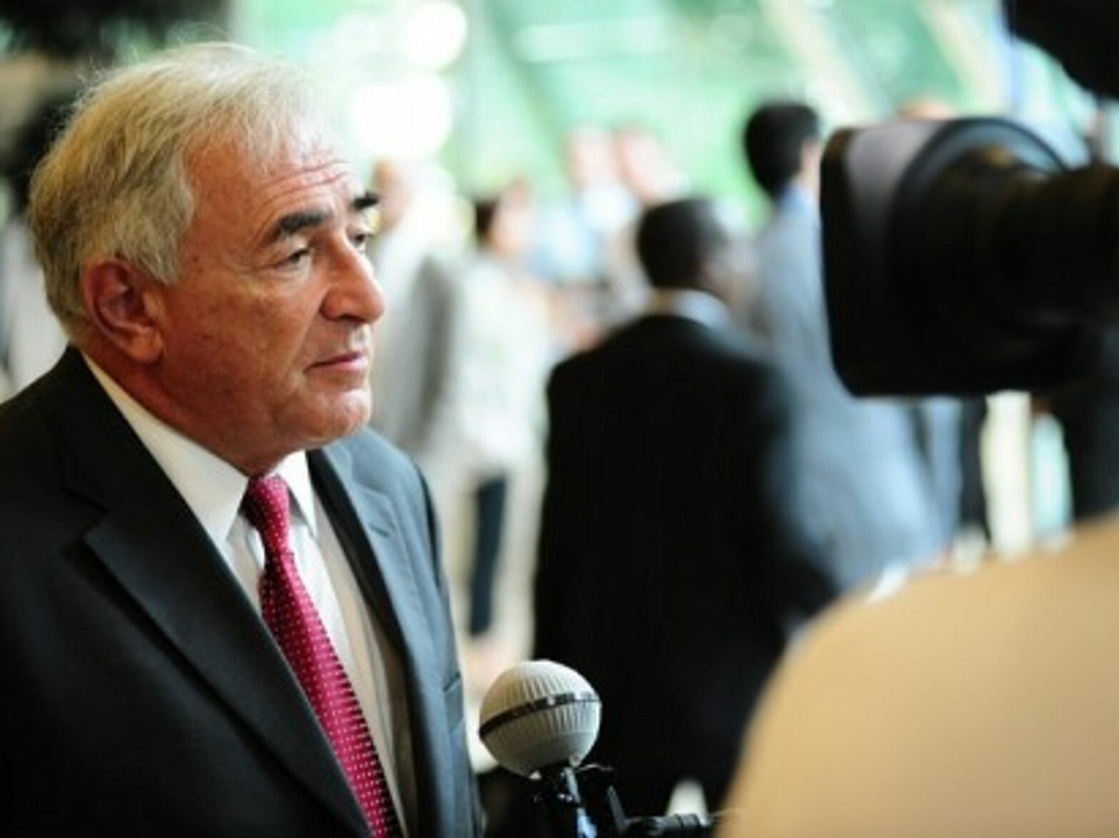 Dominique Strauss-Kahn at the Aid for Trade conference in 2009 (by the World Trade Organization)