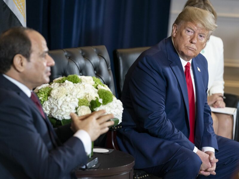 Donald Trump and Abdel Fattah el-Sisi