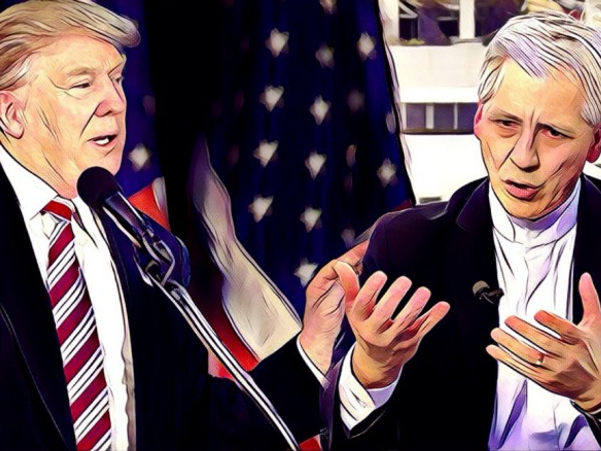 Donald Trump and Alvaro Garcia Linera