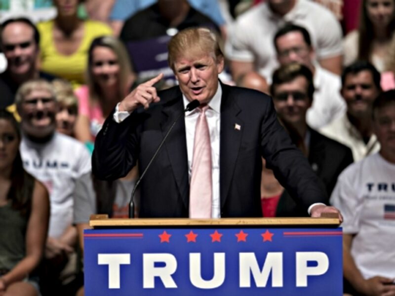 Donald Trump in Oskaloosa, Iowa, on July 25