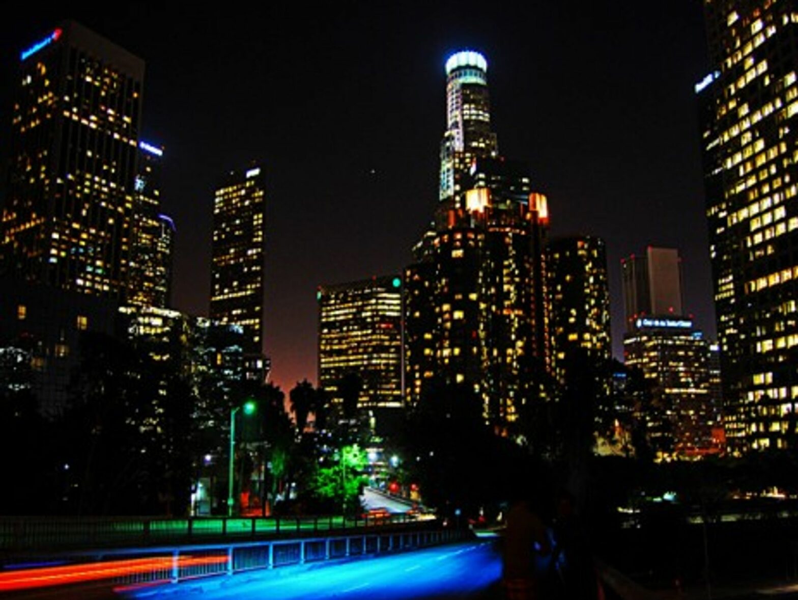 Downtown Los Angeles at night