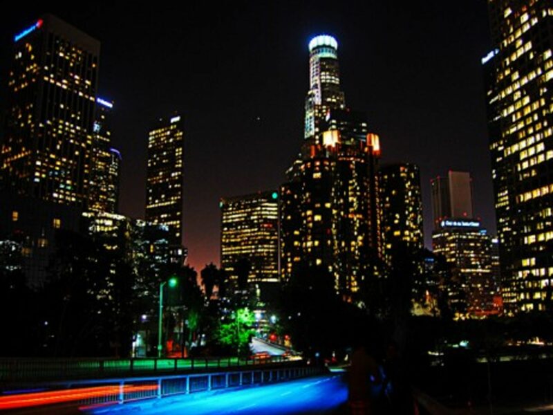 Downtown Los Angeles at night