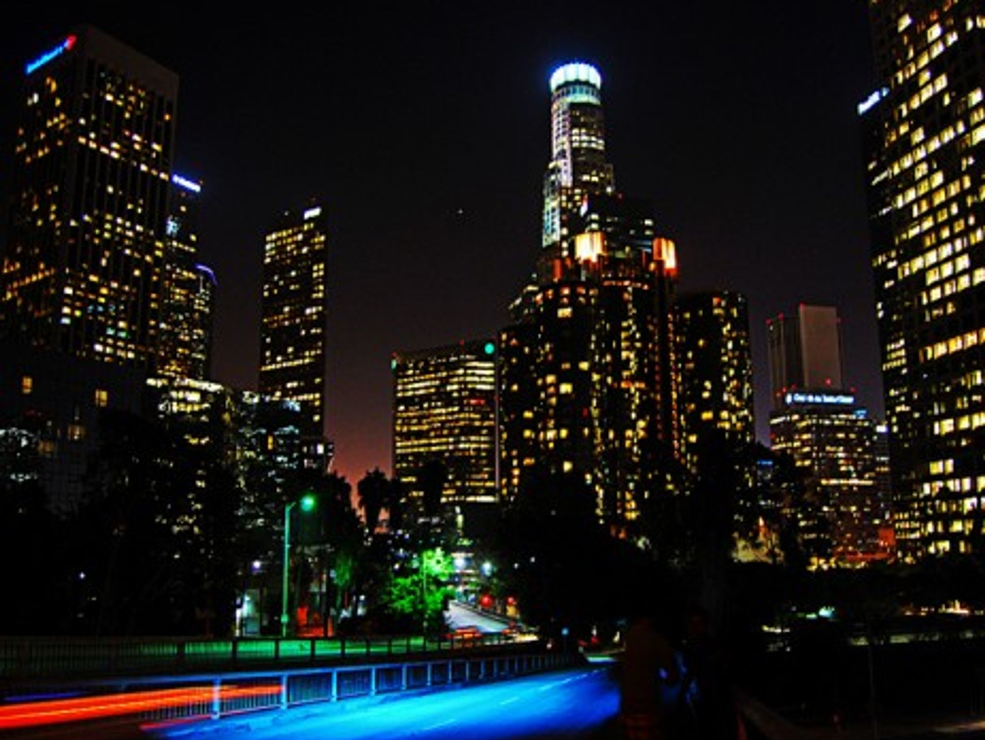 Downtown Los Angeles at night