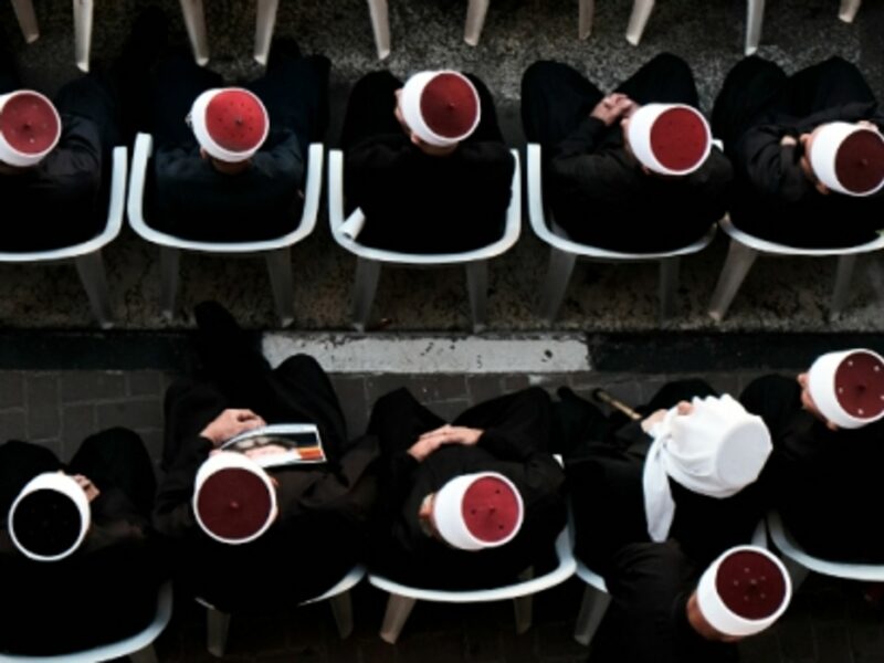 Druze in Majdal Shams on June 15, 2015.