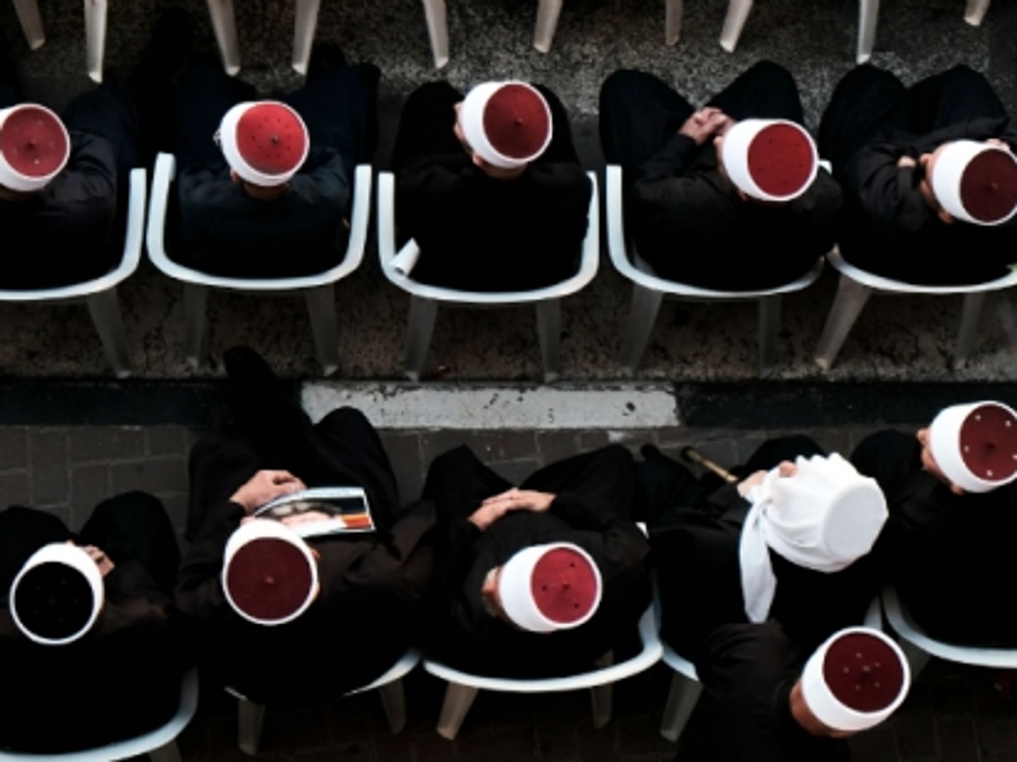 Druze in Majdal Shams on June 15, 2015.