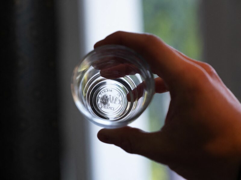 Duralex glass with visible logo, ​Duralex is famous all over the world for its unbreakable glasses: on the verge of bankruptcy two years ago, the company now looks at the future with hope.