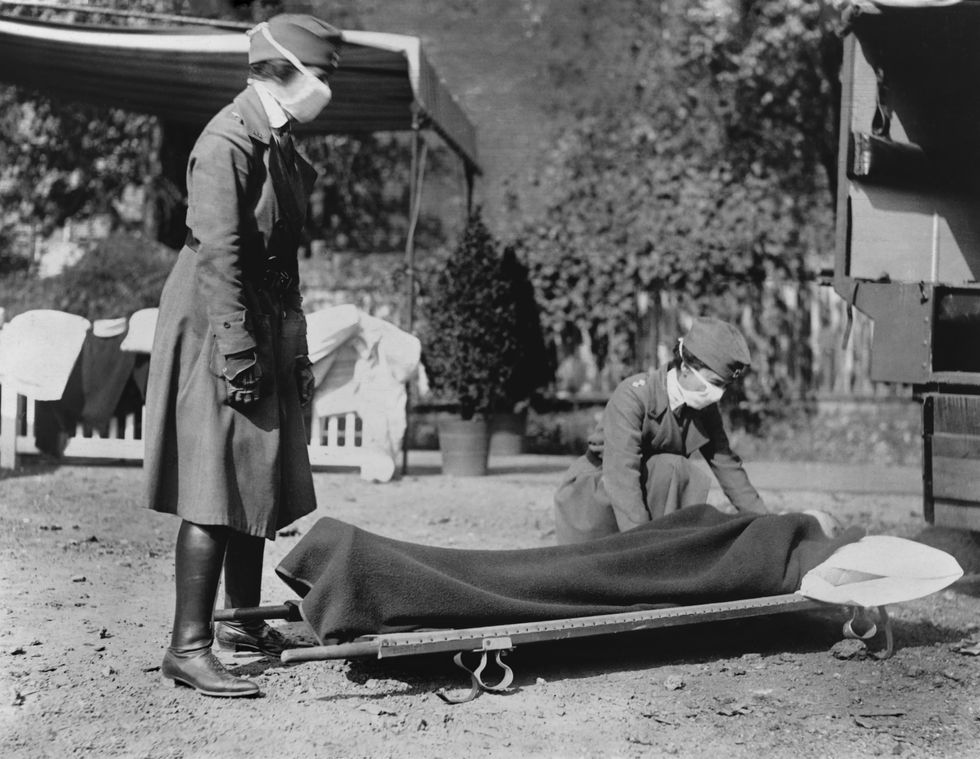 During the 1918 influenza pandemic in Washington DC