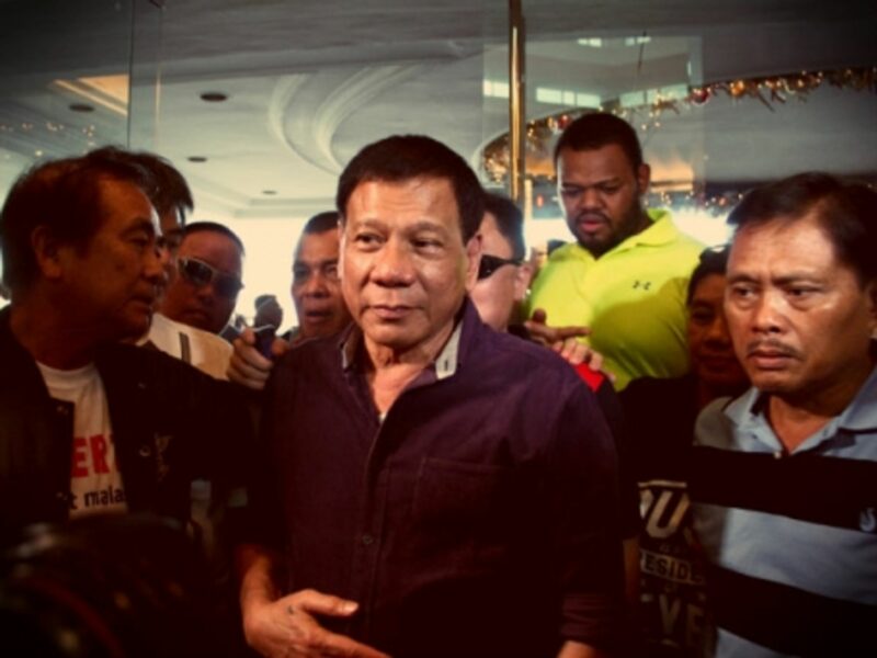 Duterte soon after he announced his candidacy in November