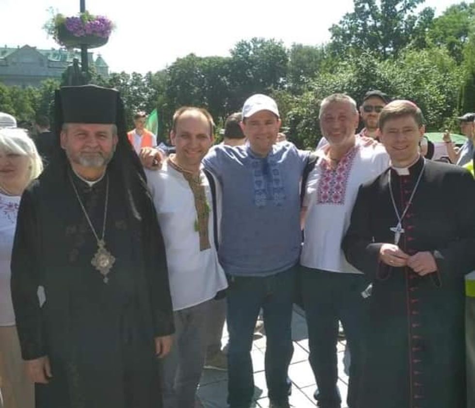​A group of Christian men.