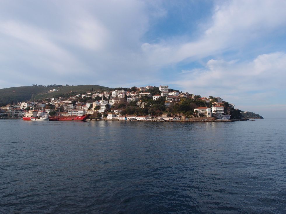 ​A view from a cruise to Princes' Islands in Istanbul.